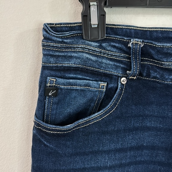 KanCan for Maurices high rise double exposed button distressed crop jeans sz 32 - Picture 7 of 13